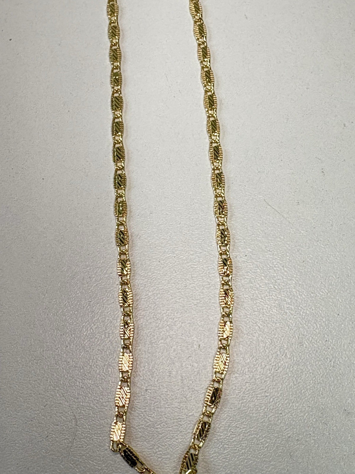14k Gold Filled/Plated Valentino Chain Necklace ~ 18” ~ 2mm ~ 5.2 Grams ~ NEW