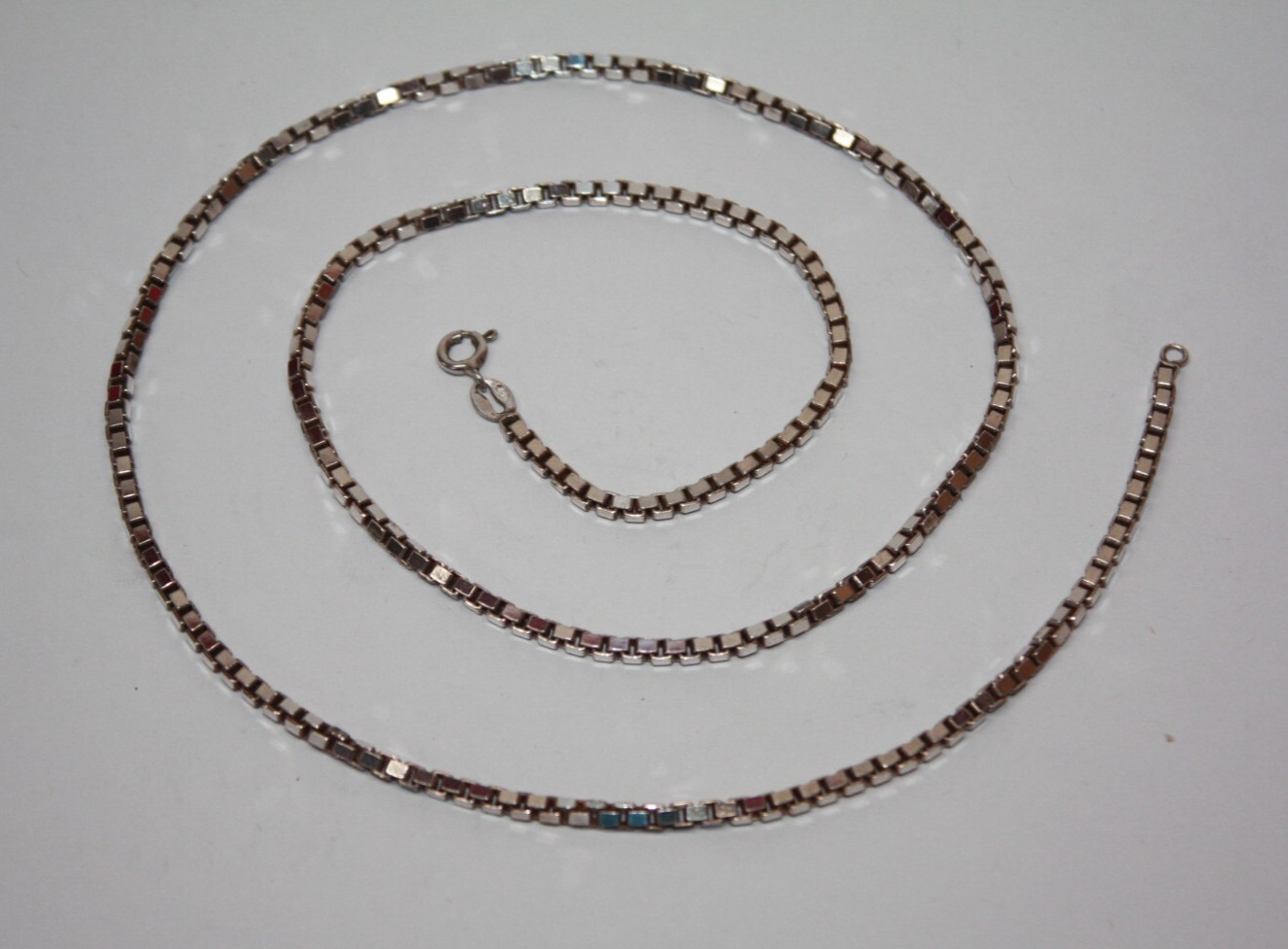 Designer Sterling Silver 3mm Box Link Chain Necklace 24″ [065GRA]