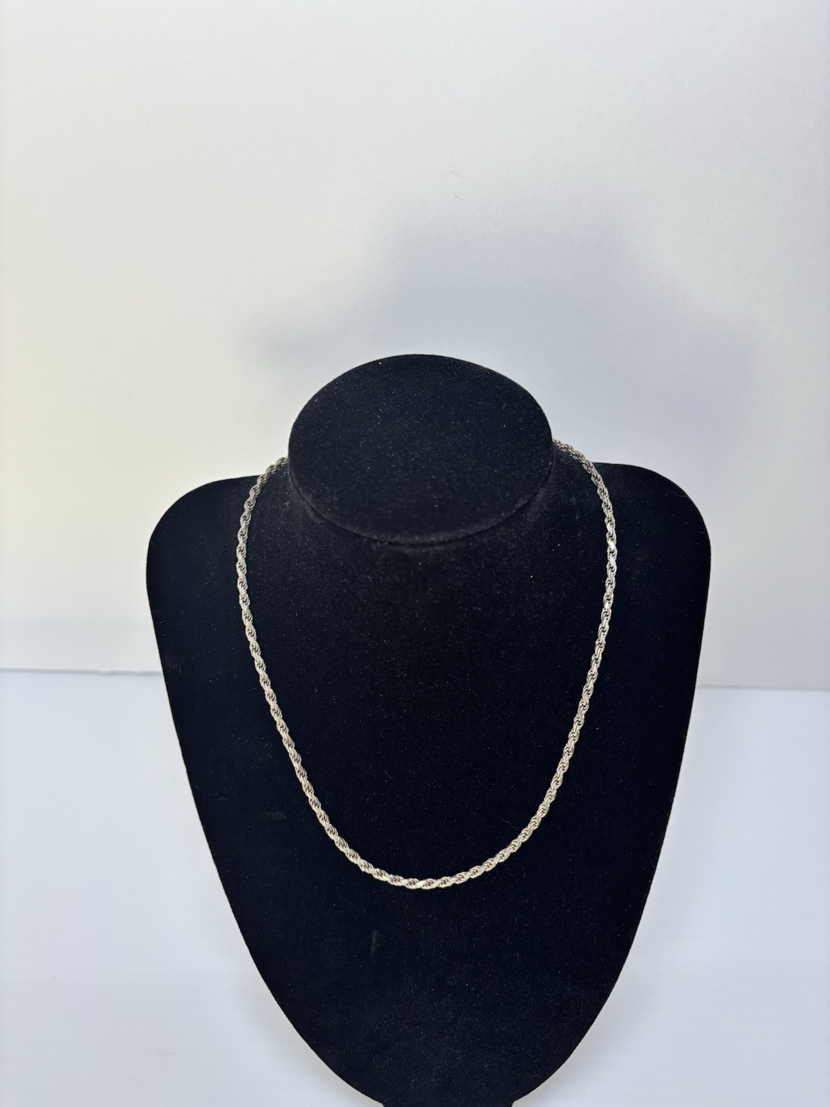 Sterling Silver Rope Chain. Marked Italy 925