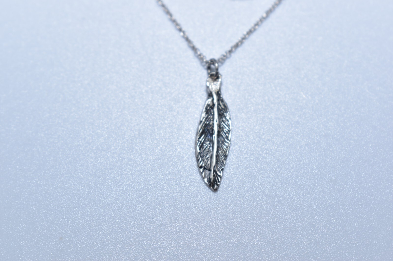 Sterling Silver B.U. Guardian Angel Necklace Feather Pendant Inspiration Jewelry