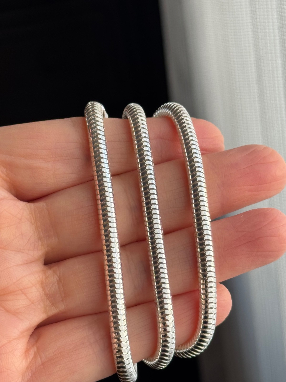 925 Sterling Silver (5MM) Snake Chain Polished