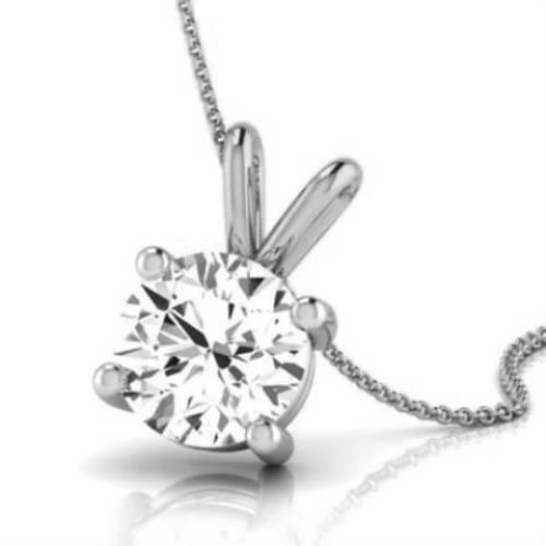 CERTIFICATE OF AUTHENTICITY Diamond Pendant VVS2 D Round Cut 1 Ctw Eye Clean
