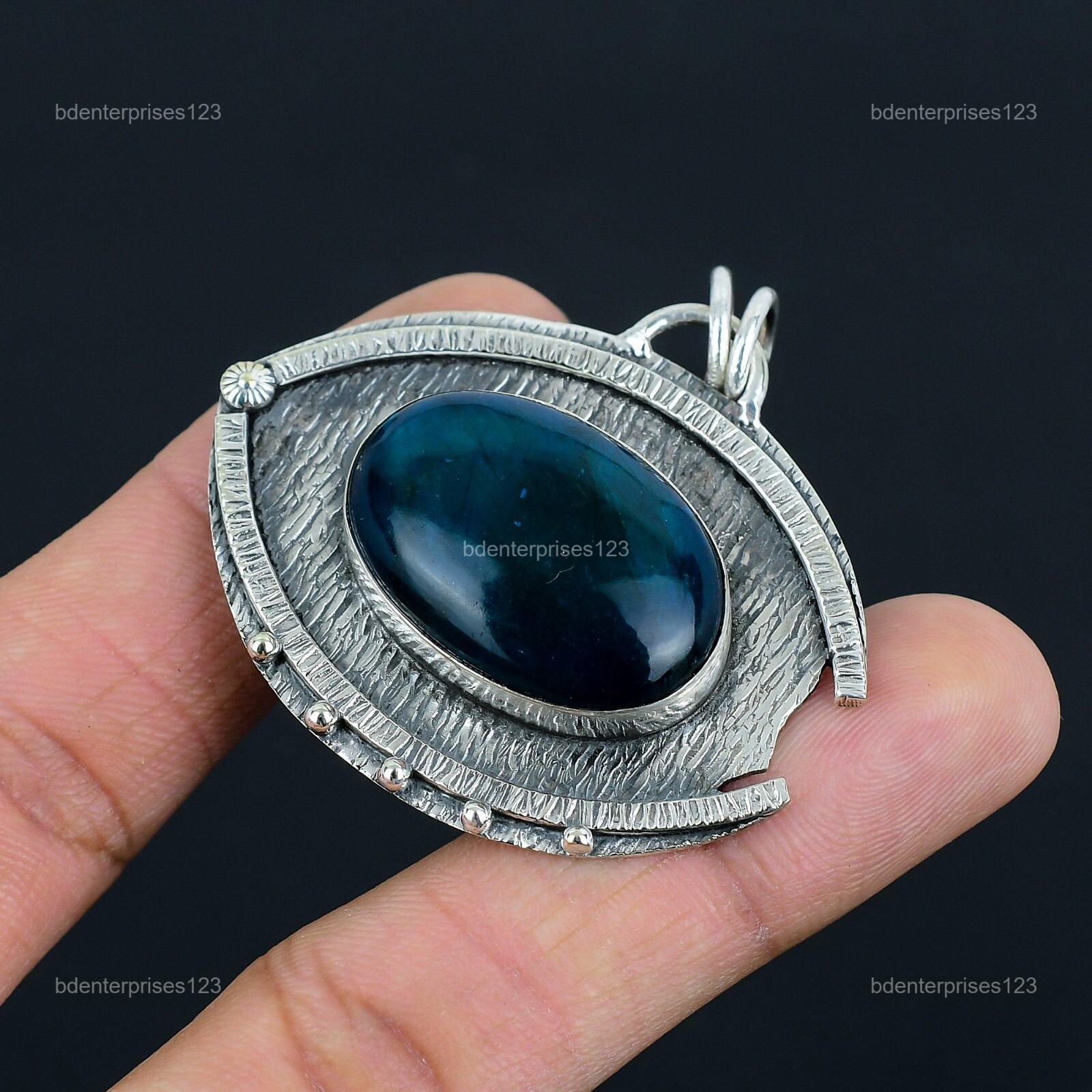 Neon Flash Labradorite Stone 925 Silver Birthday Anniversary New Pendant Jewelry