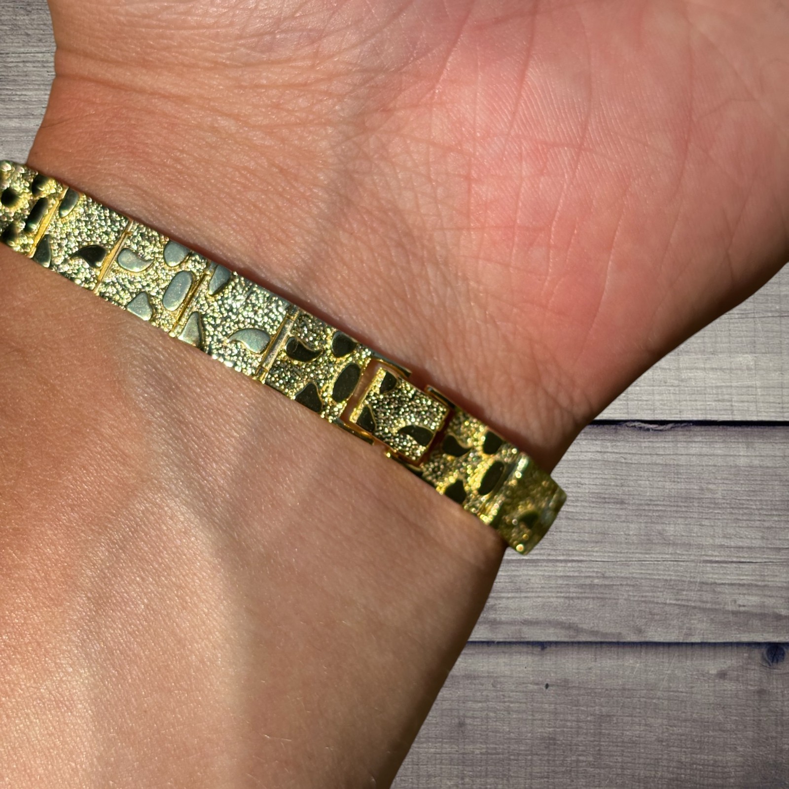 8mm Custom Nugget Bracelet – Real Solid 925 Sterling Silver Or 14k Gold Vermeil
