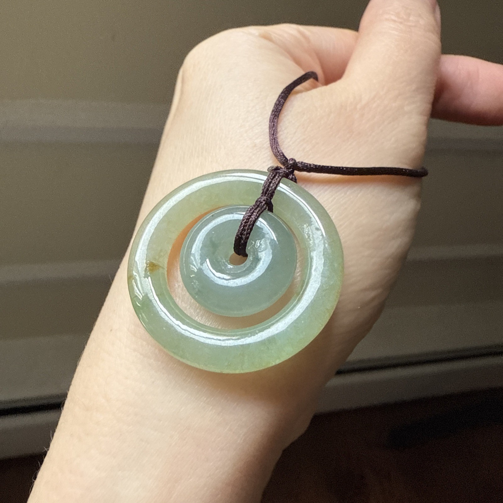 純天然翡翠A貨 untreated Myanmar Burma Grade A Jadeite Jade 老坑冰油果凍體平安扣子母扣 Certified