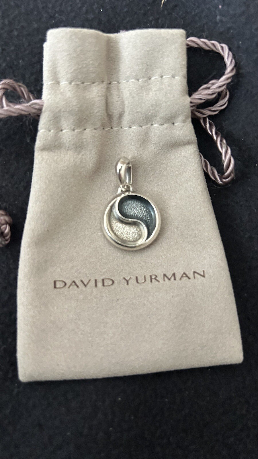David Yurman Sterling Silver Yin & Yang Amulet