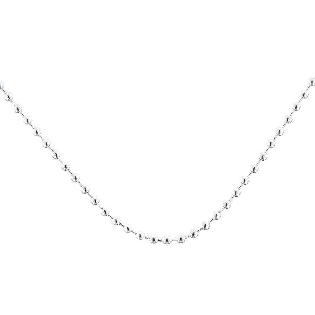 925 Silver 1.2mm Ball Chain Italian Made Sterling Necklace Lot Size 1-10, 16-30″
