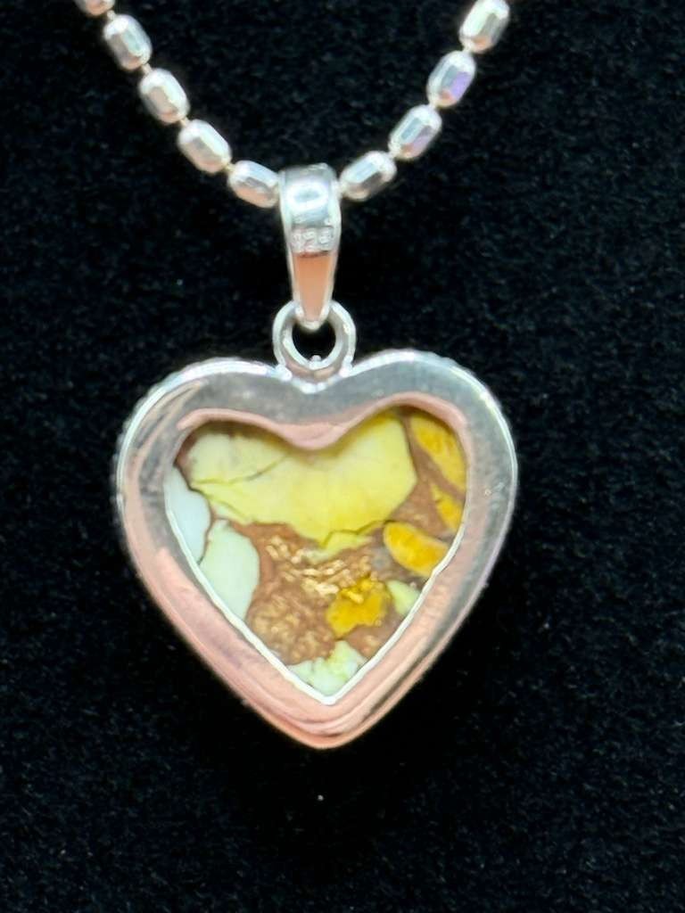 Honey Dahlia Turquoise Heart Pendant ONLY-925 Silve |Romantic Gift