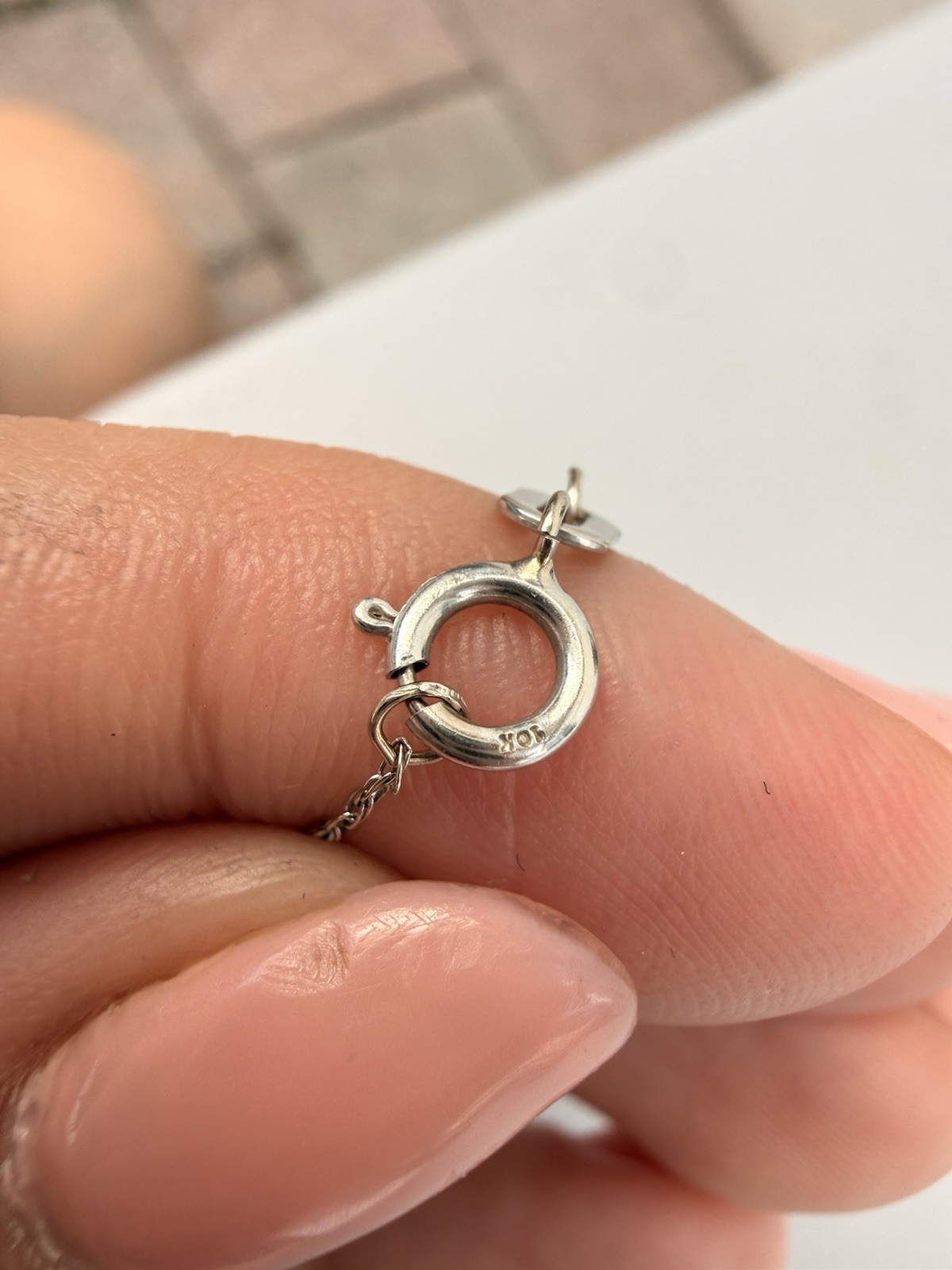 10K White Gold Diamond Sea Turtle Pendant Necklace Natural Diamonds