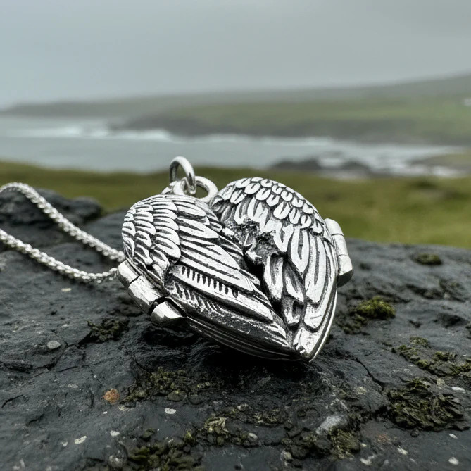 Clarity Angel Wings Locket