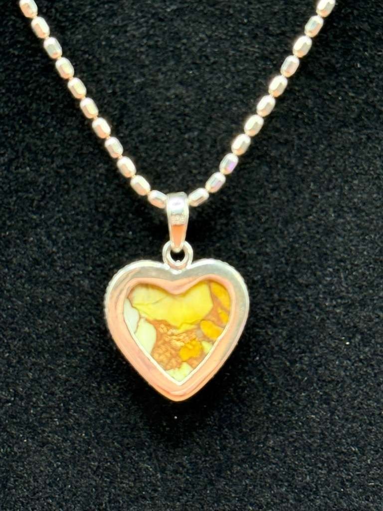 Honey Dahlia Turquoise Heart Pendant ONLY-925 Silve |Romantic Gift