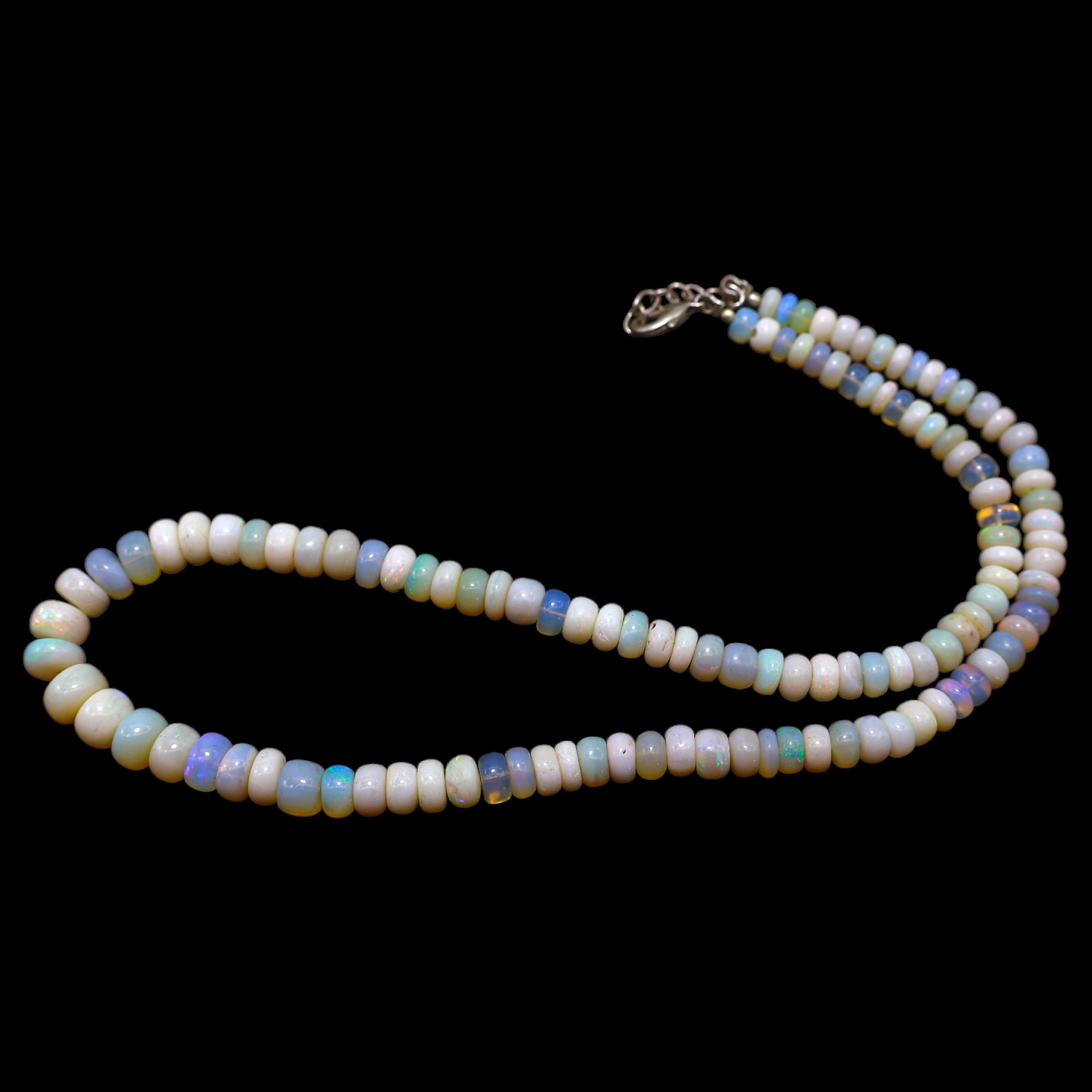 Smooth 5X8 MM Fire Opal Beaded Not Applicable Rondelle Daughter New Necklace