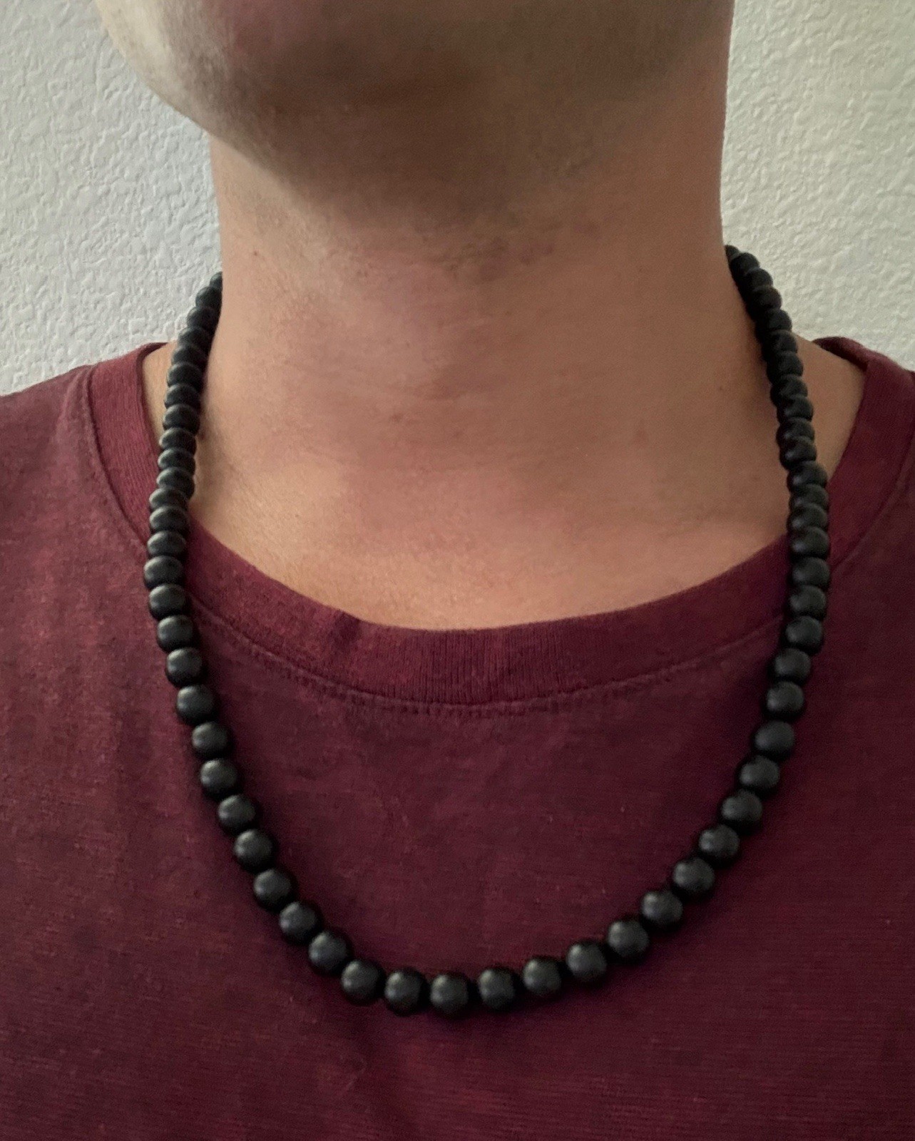 David Yurman .925 Sterling Silver Beads Black Onyx 8mm Necklace 24″