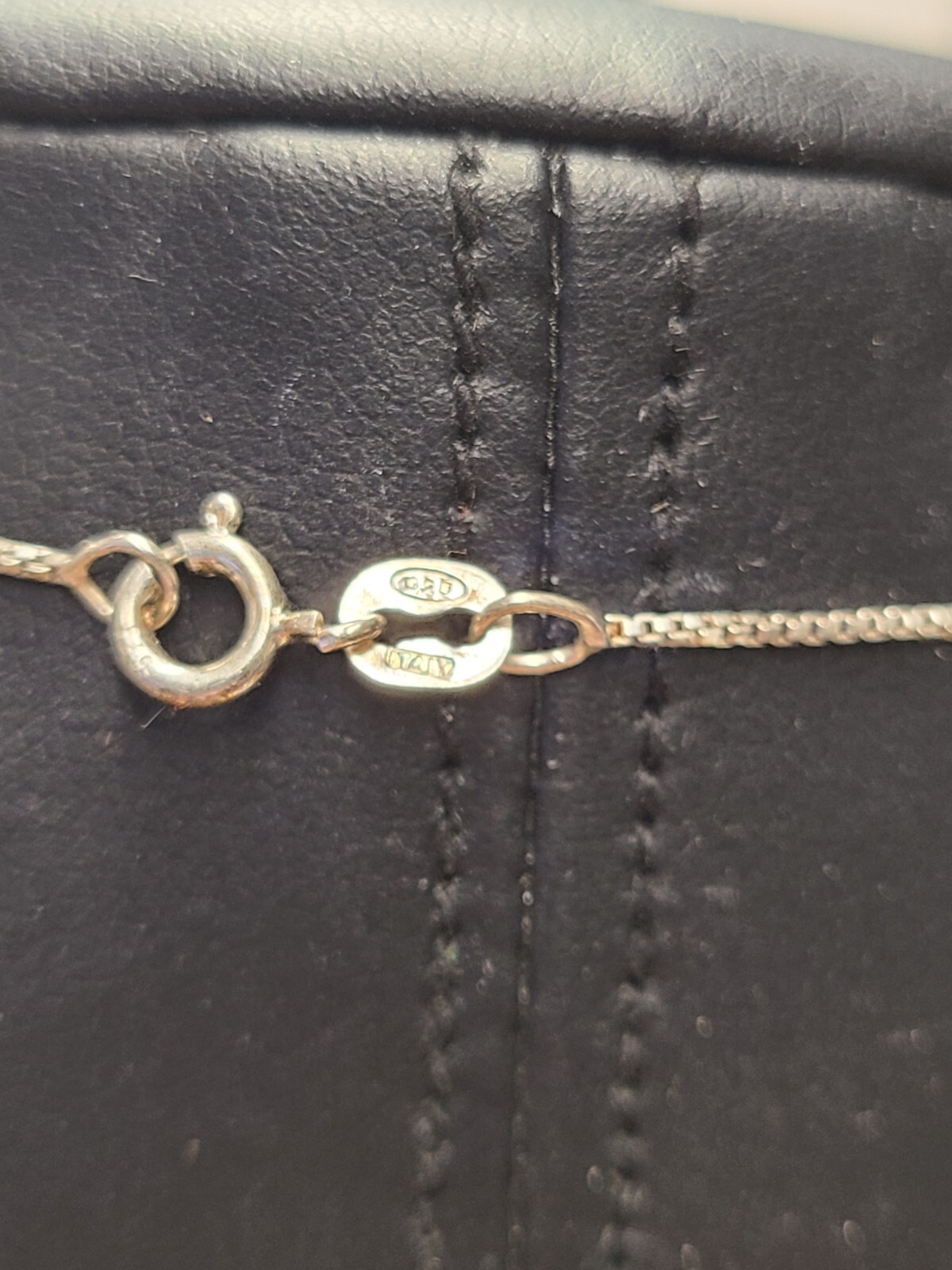 925 18″ Chain With Pendant With Unknown Writing 11.6 Grams