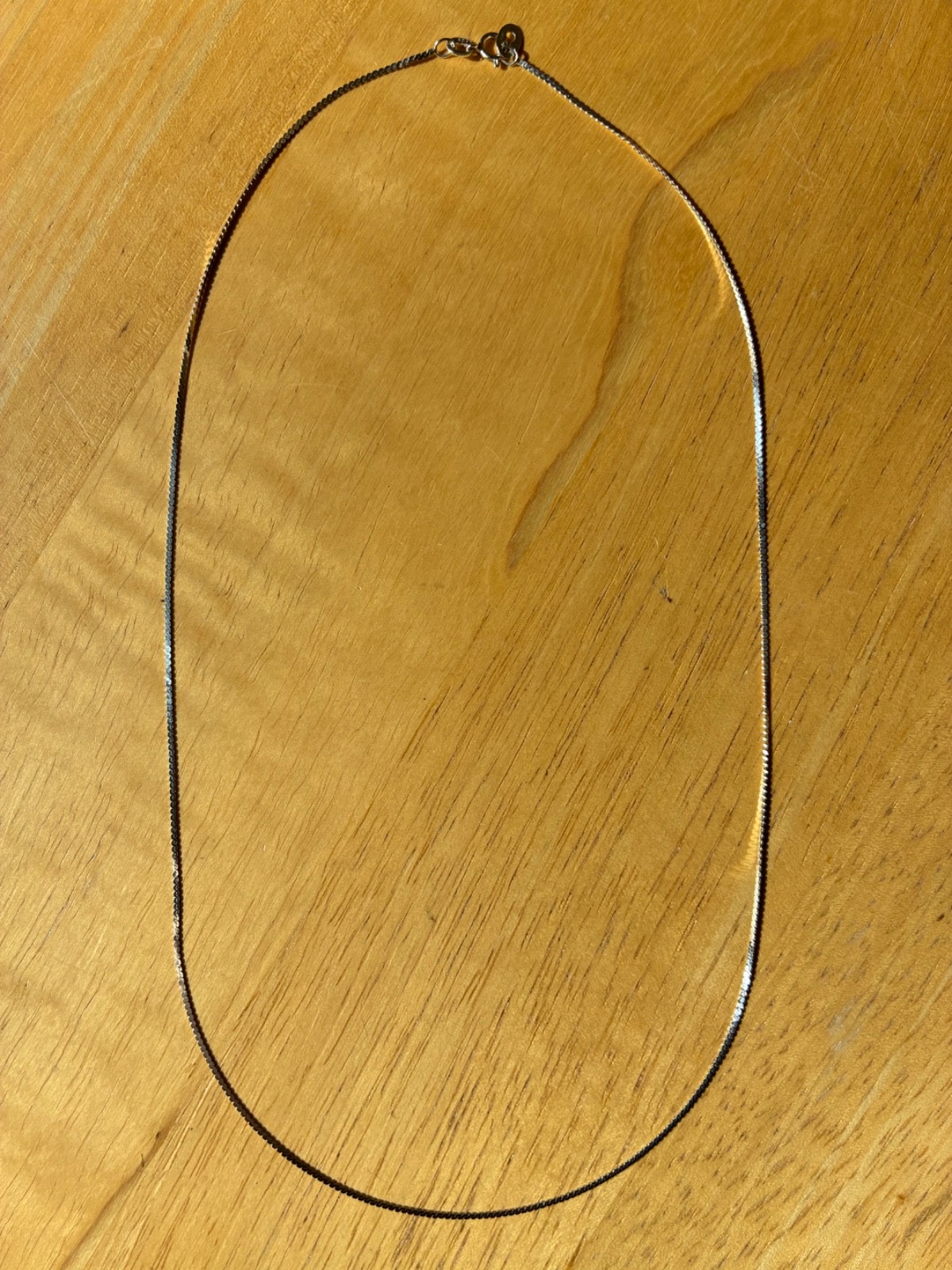 Sterling Silver 925 Flat Serpentine S-link Style Chain Necklace 20 inches x 1mm