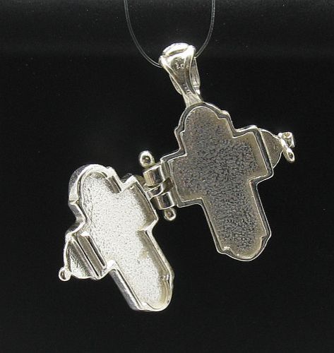 Sterling Stylish Silver Pendant Cross Solid 925 Orthodox Nickel Free New Empress