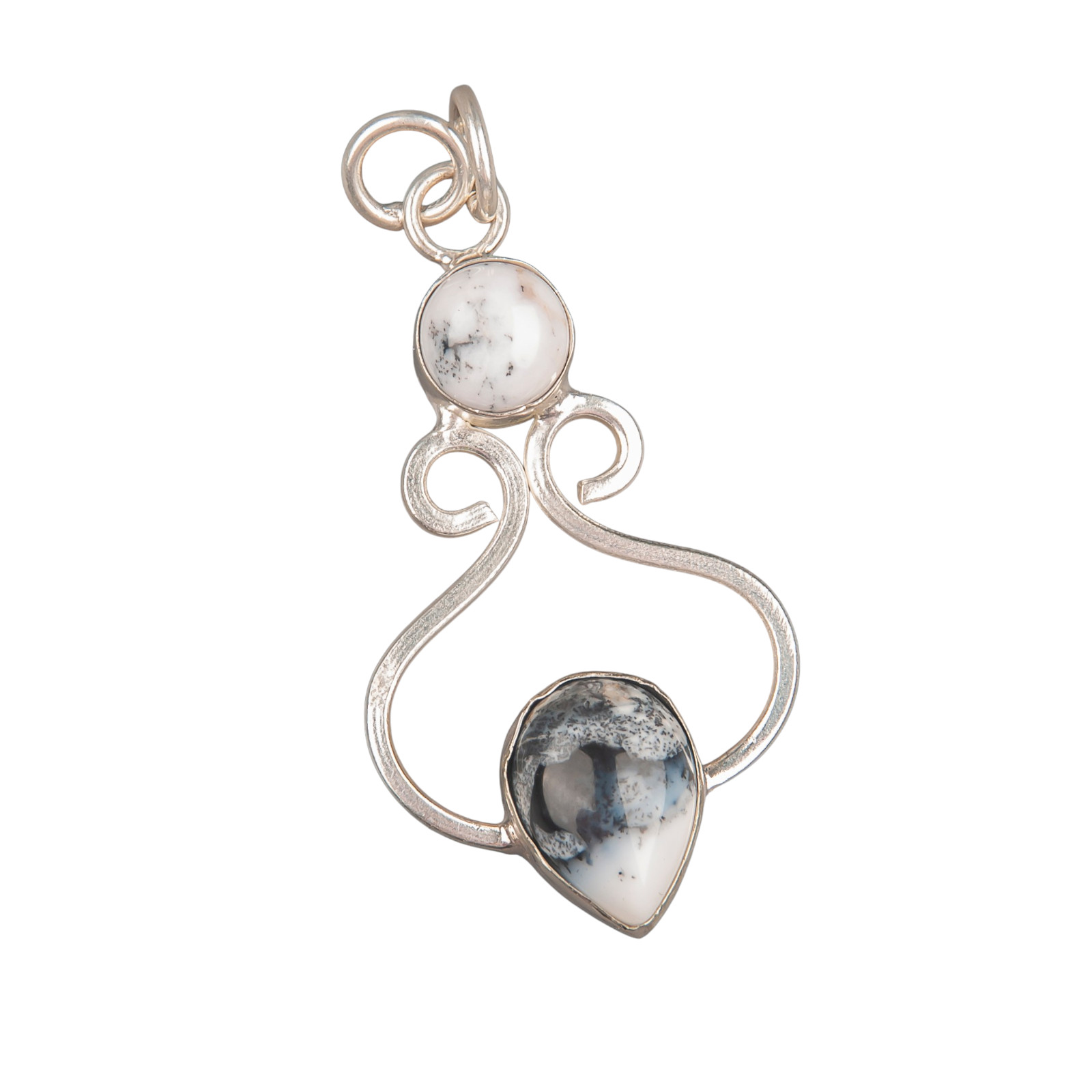 Dendritic Opal Gemstone 925 Sterling Silver Pretty Pendent1.60″ Gift For Wedding