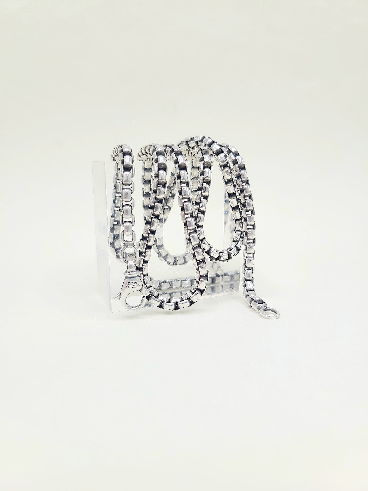 David Yurman Medium Box Chain Necklace – 3.6mm – 26″ – FREE SHIPPING