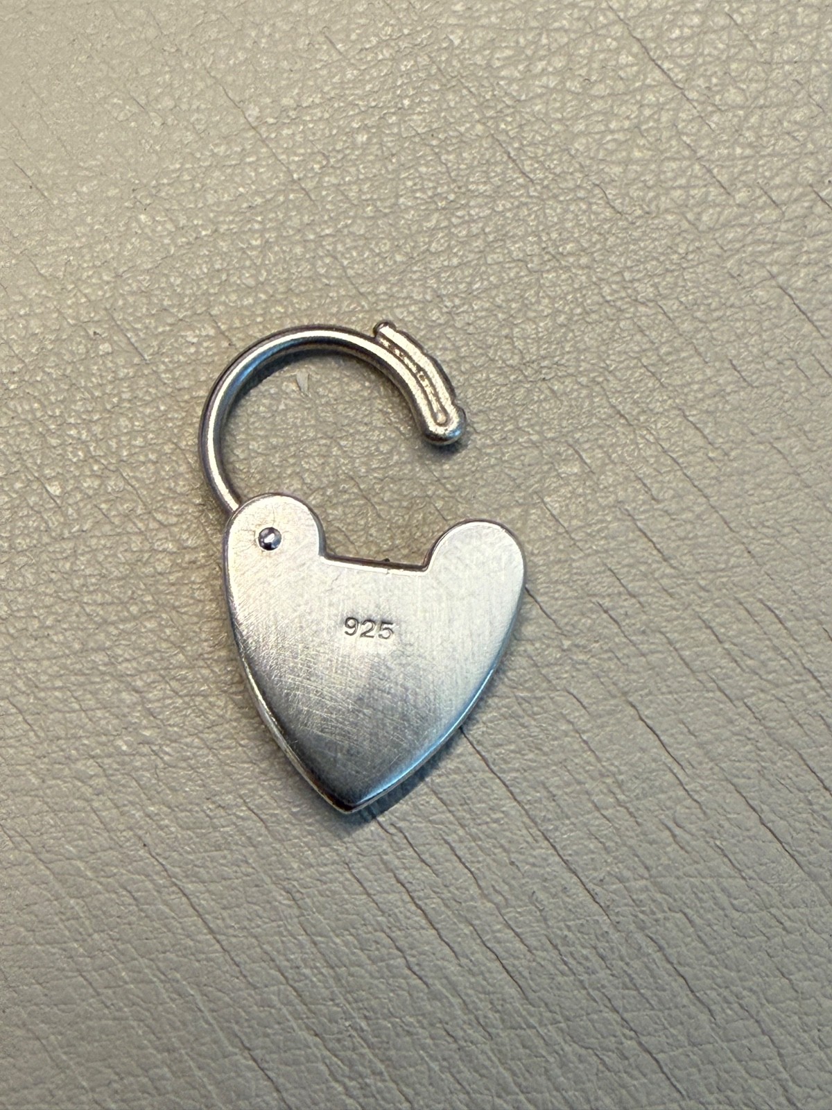 Sterling Silver Engraved Heart Padlock Clasp 15mm Ore Metals Australia