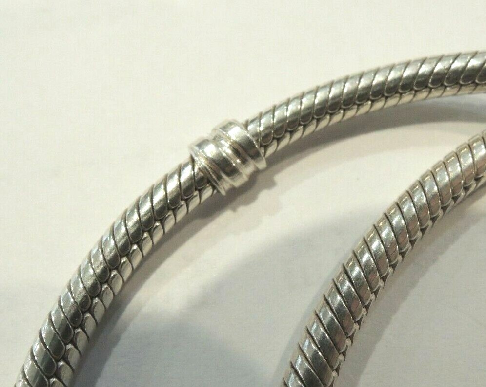 Very Good Condition – Pandora ALE Rope Snake Chain Necklace 925 Sterling Silver
