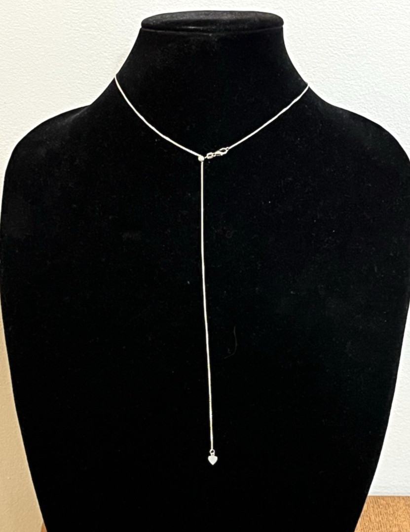 PETITE ADJUSTABLE LARIAT NECKLACE 925 Solid Sterling Silver 16 18 20 22 ” TURKEY