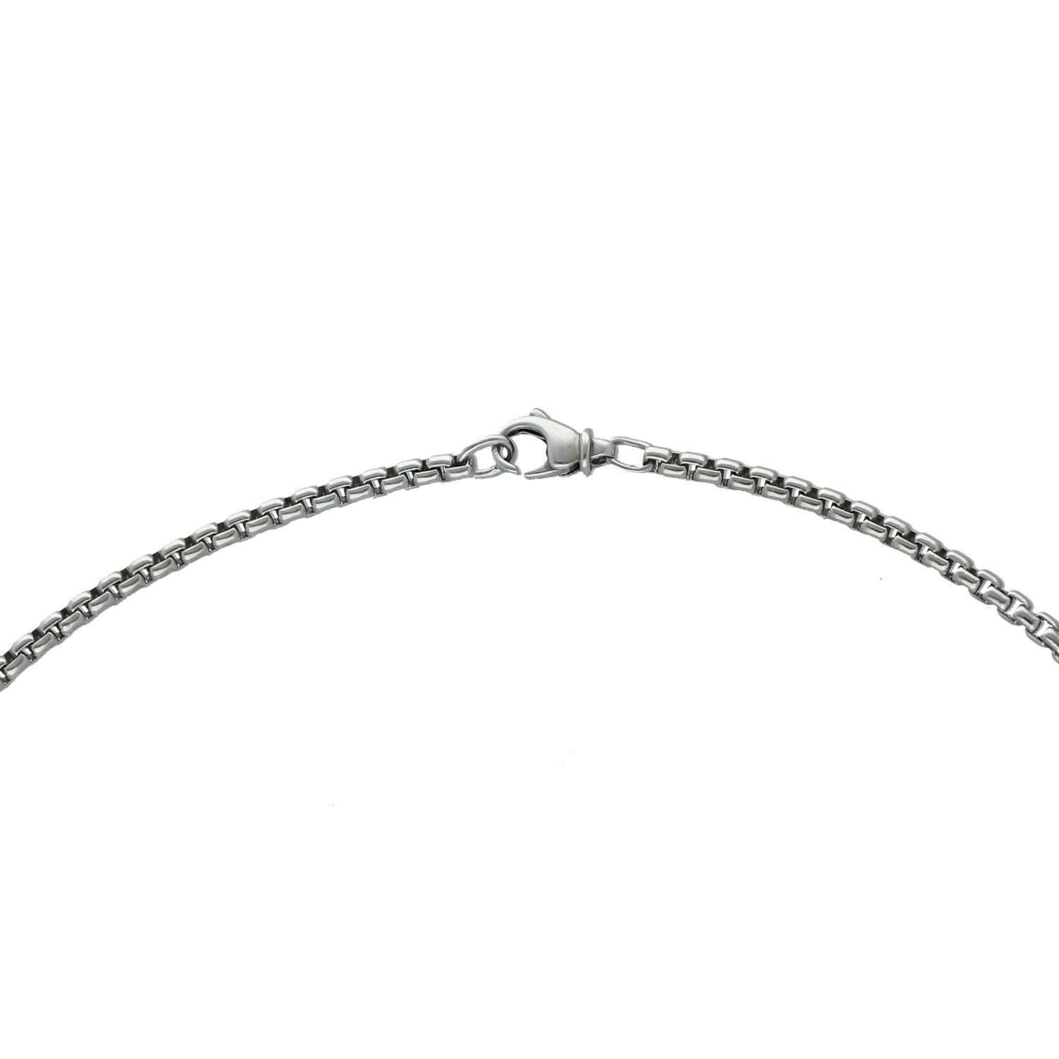 Sterling Silver 925 Box Chain Necklace 20″ Unisex Adult