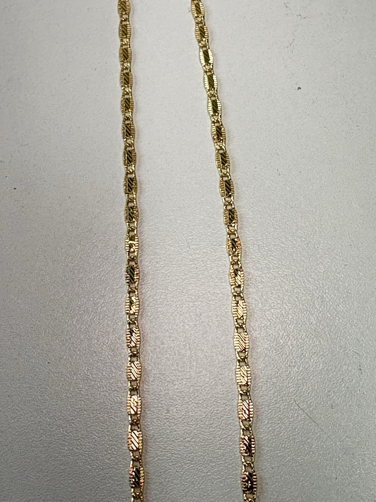 14k Gold Filled/Plated Valentino Chain Necklace ~ 18” ~ 2mm ~ 5.2 Grams ~ NEW