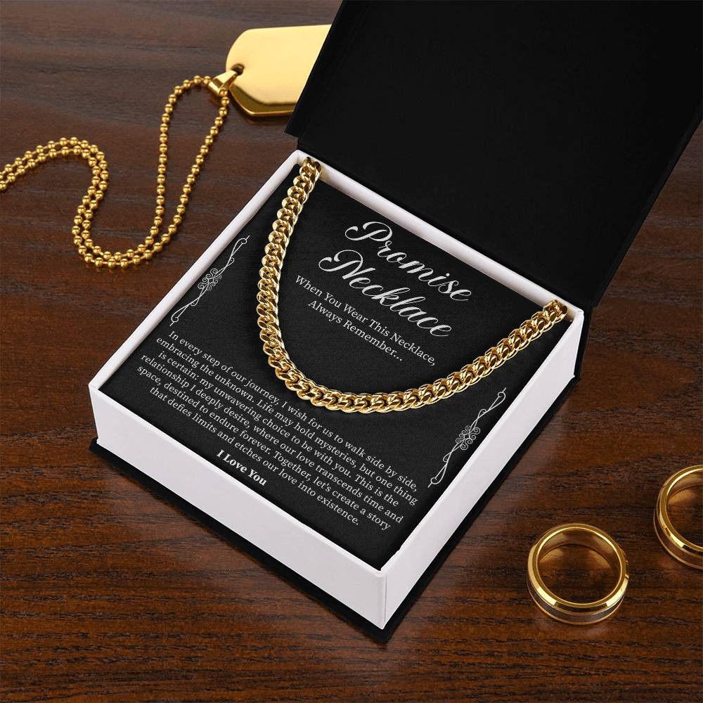 Men’s Promise Necklace – Thoughtful Gift for Boyfriend, Anniversary, or Birthday
