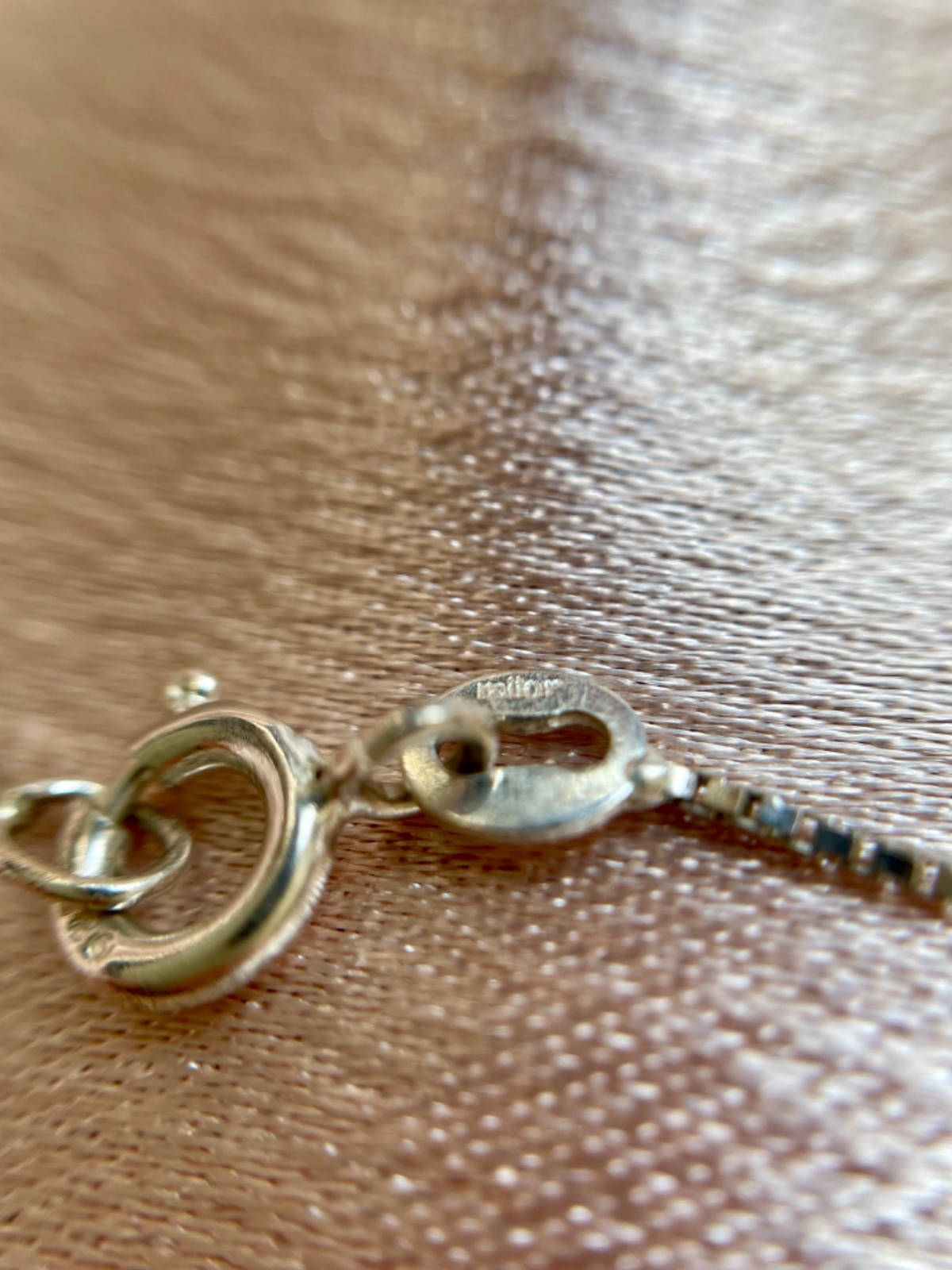 vintage sterling silver amber pendant with italy chain about 18”