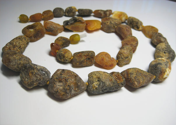 Genuine Raw Healthy Amber Baltic Amber Necklace 30 grams 21 in !!!