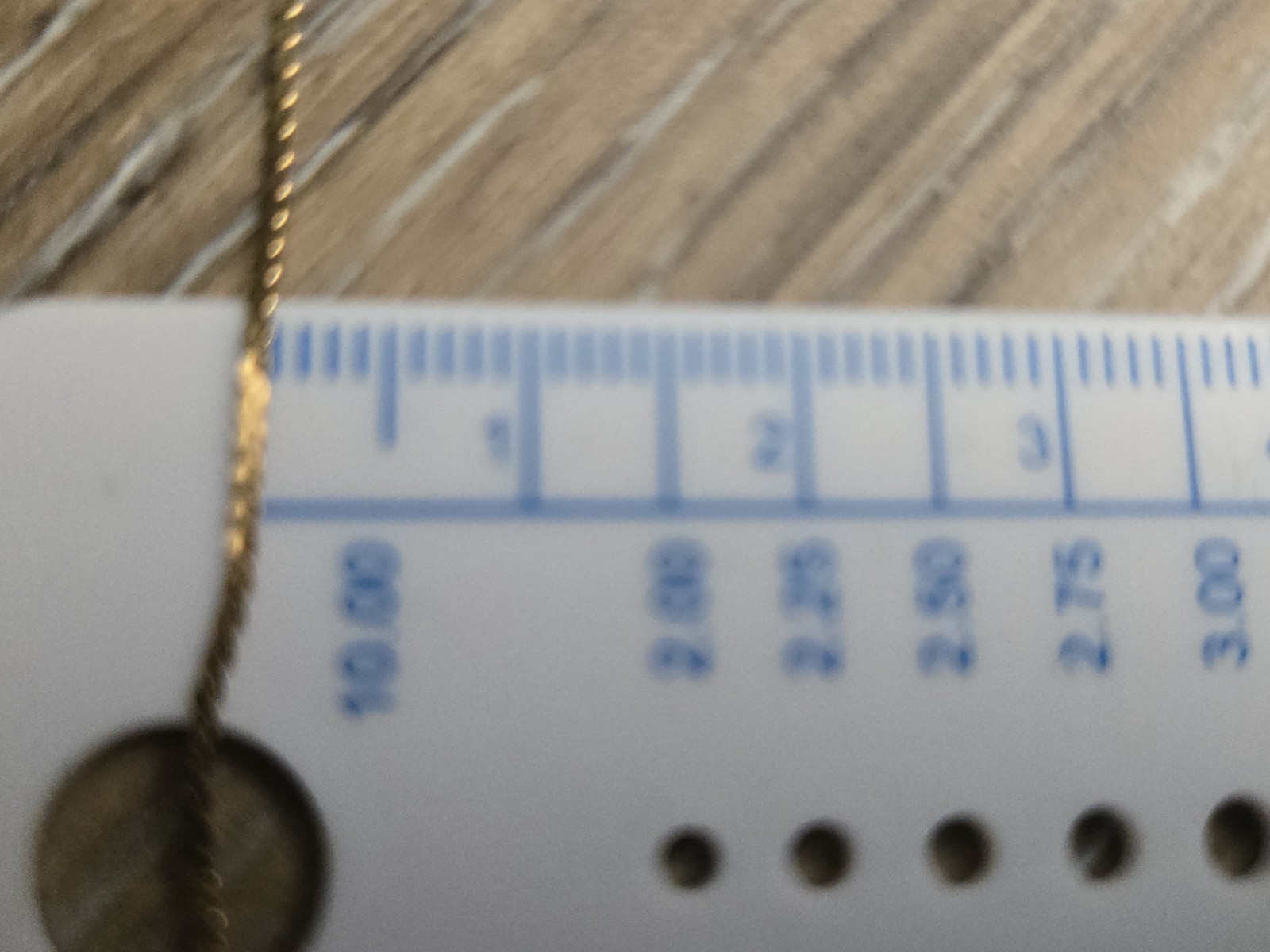 14k solid yellow gold chain serpentine flat 1mm necklace, s-link 14in, 1.54g