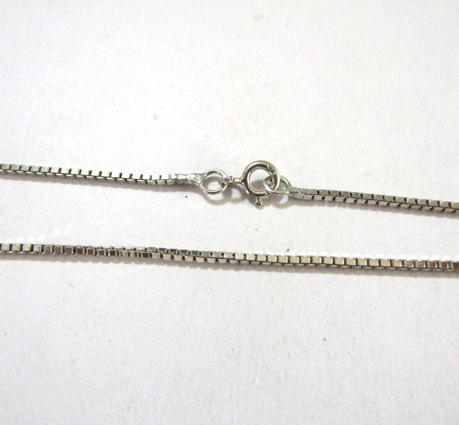 925 Sterling Silver Box Chain Necklace 1.5mm 25 in 6.8g