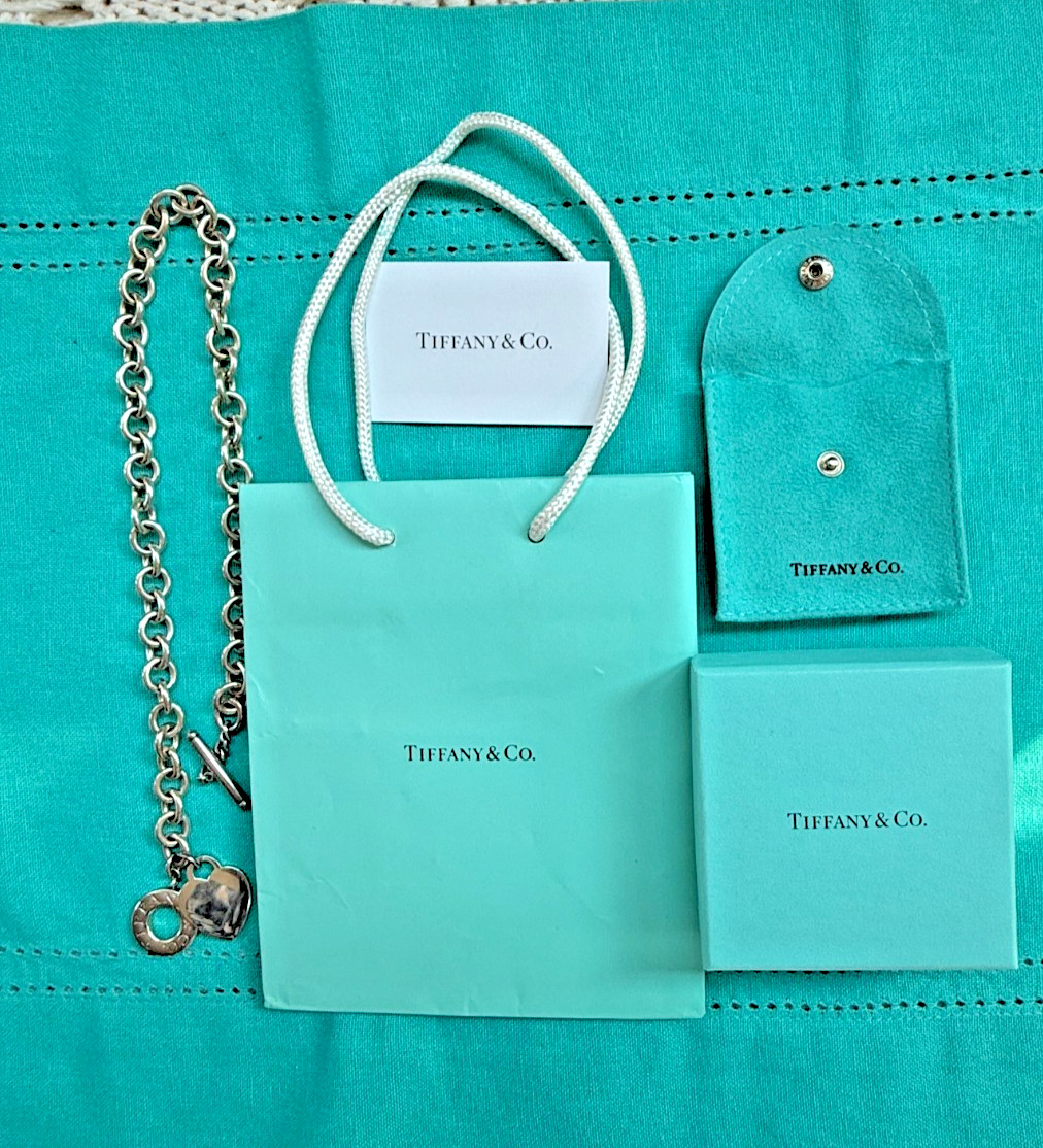 TIFFANY & CO. Sterling Silver Return to Tiffany Heart Tag Toggle Necklace