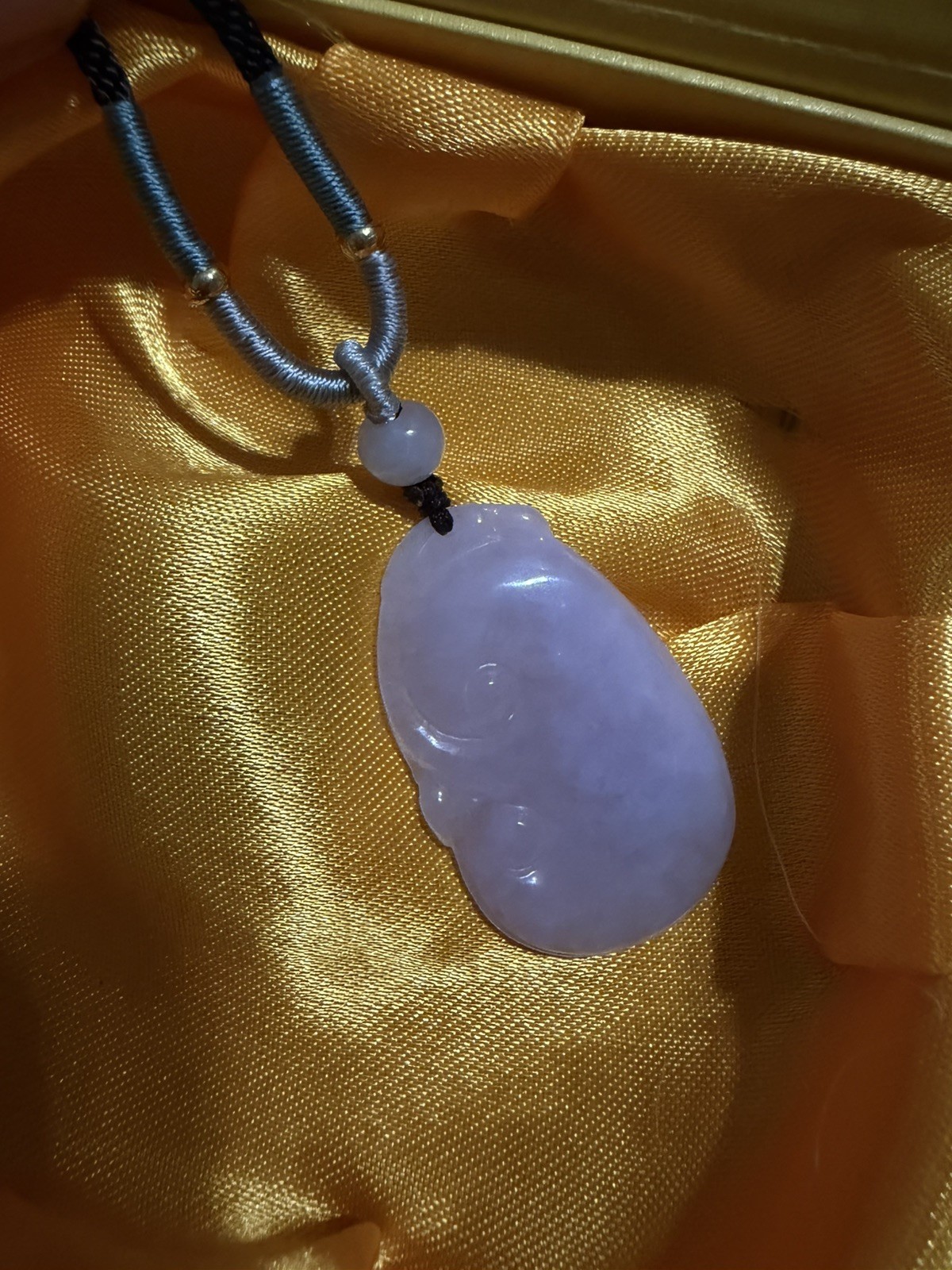 Untreated Burma Myanmar Grade A Jadeite LAVENDER Carved Ruyi纯天然翡翠A货水潤通透紫羅蘭如意 种水
