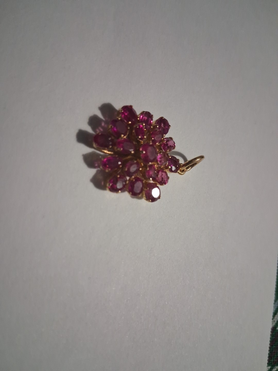 Ruby & Gold Pendant from BURMA/MYANMAR