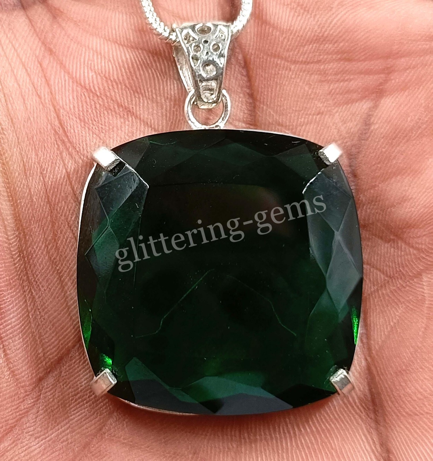 925 Silver Natural Hiddenite 116.15 CT Extremely Rare IGL Stunning Gemstone 25F