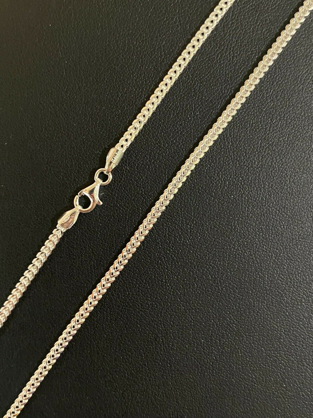 Solid 925 Sterling Silver Franco Chain Necklace 2mm WHOLESALE LOT Reseller 10pc