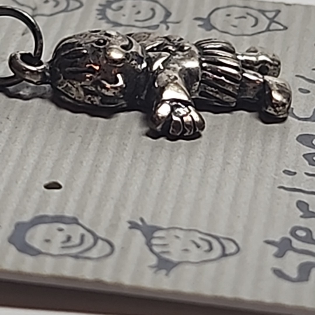 Sterling Silver 925 Pendant Charm Little People Boy NOS Vintage New on Card