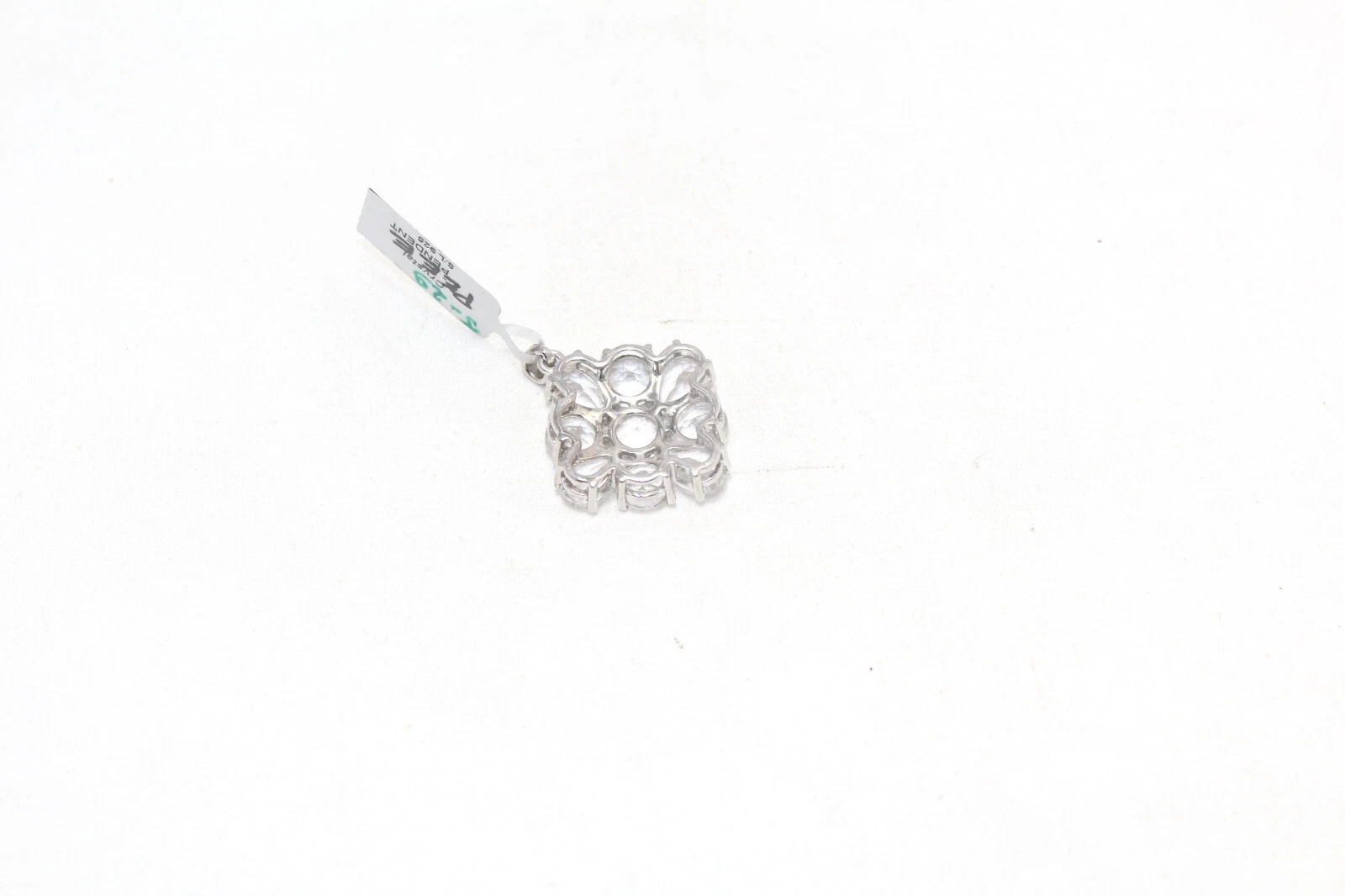 925 Sterling Silver Crystal Gem Stone Women Men Unisex Pendant