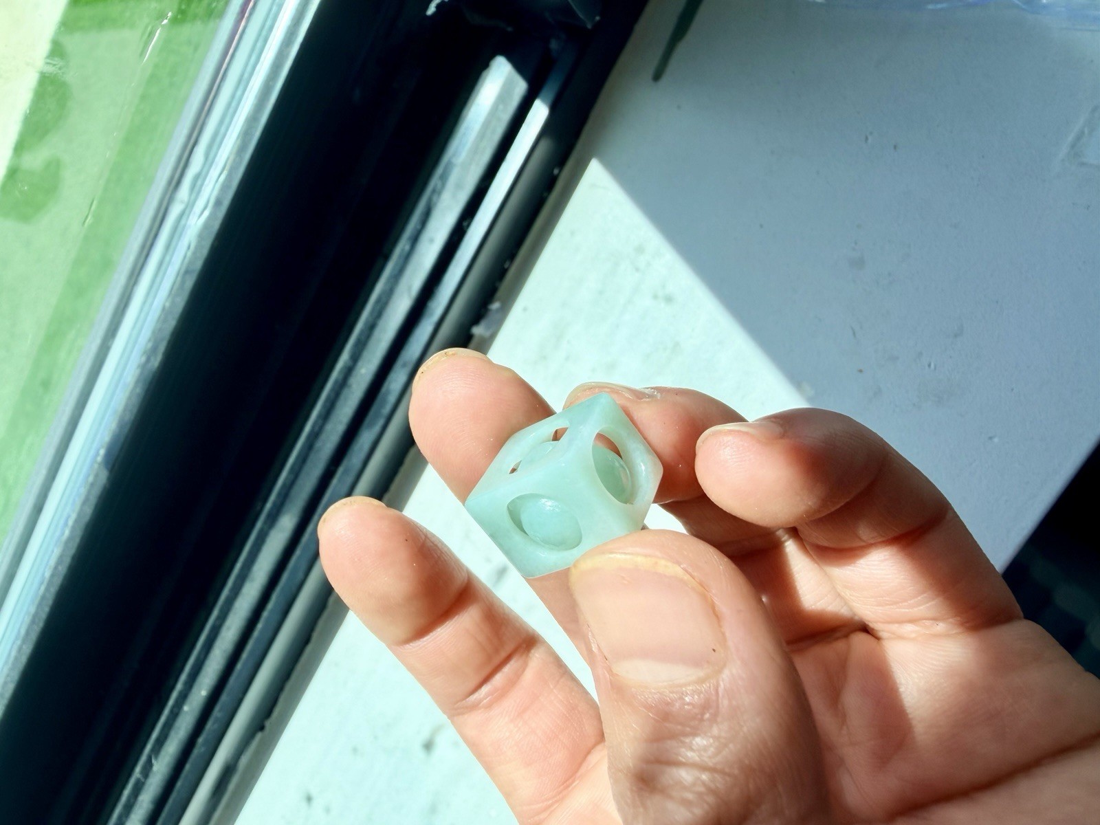 jadeite Burma Pendant Dice Rolling Green Type A Burmese Jade 翡翠转运珠