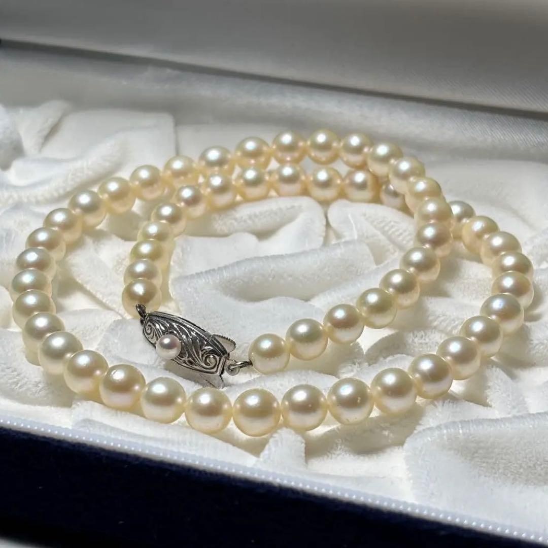 TASAKI Akoya Pearl Necklace Pearl Jewelry Japan Used Women Strand Necklace Fine