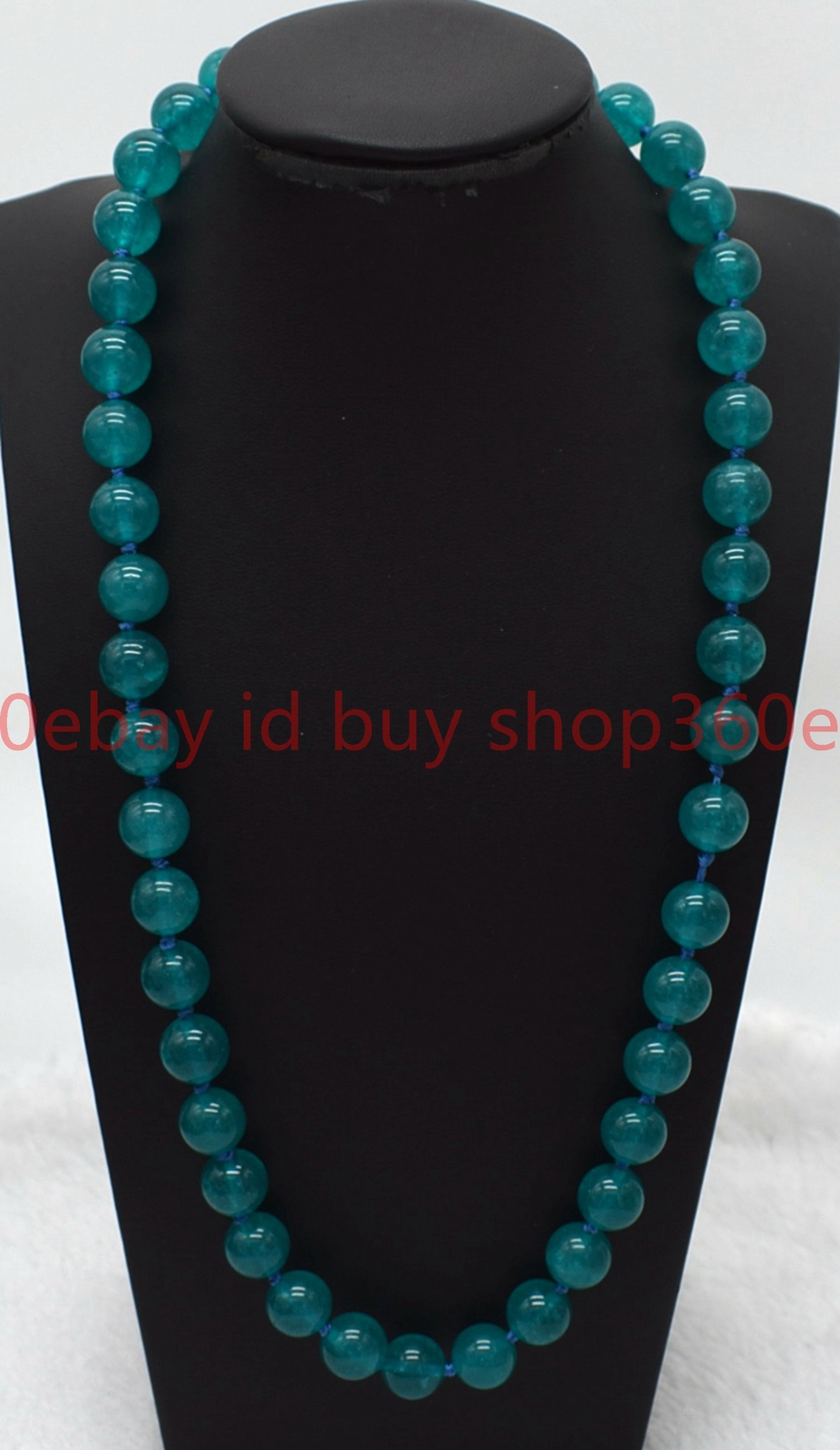 Natural Beautiful 6/8/10mm Blue Amazonite Round Gemstone Beaded Necklace 16-32in