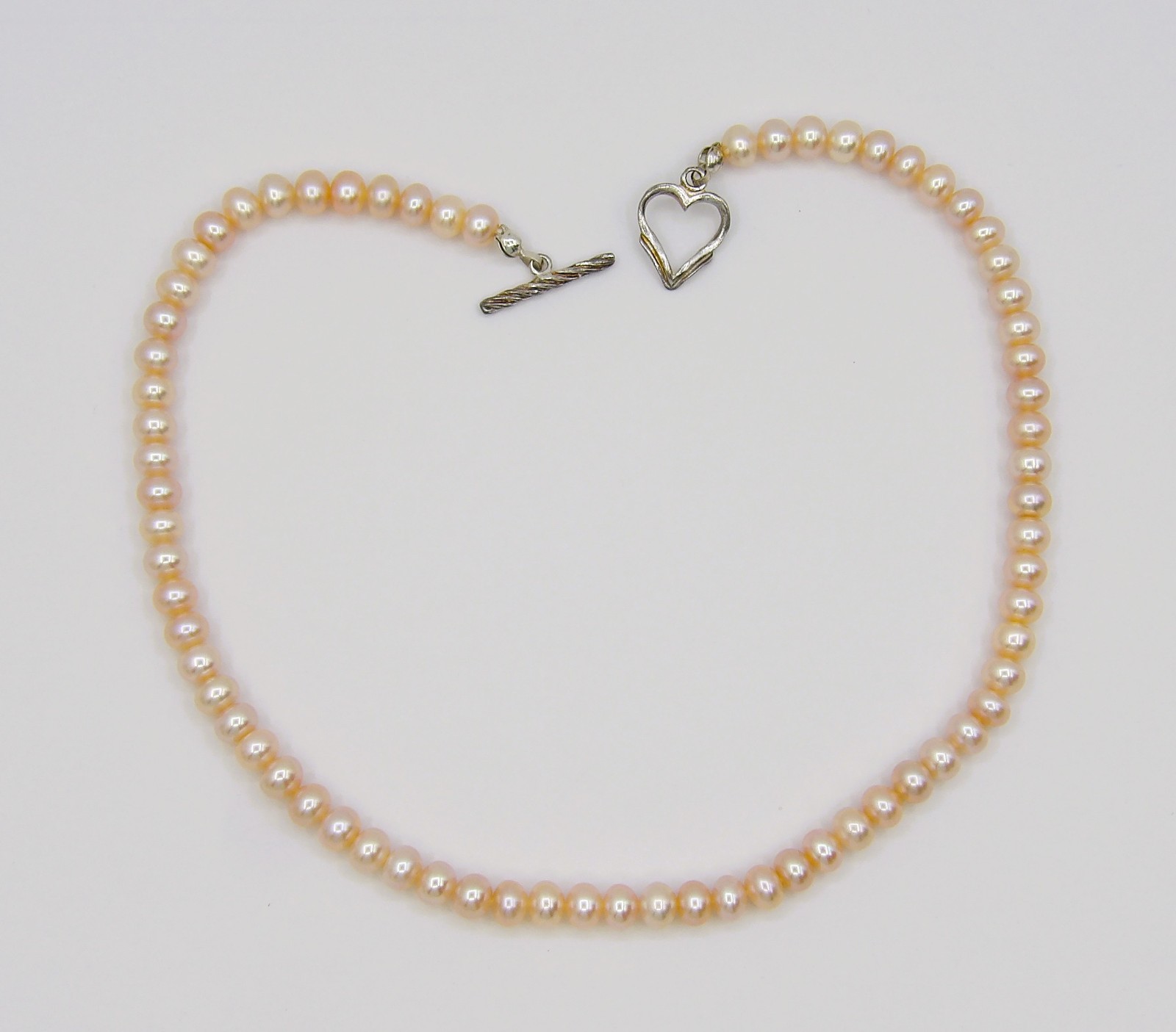 14″ inches Long Quality Button Genuine Freshwater Pearl Necklace NK893