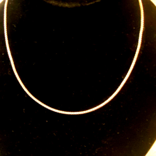 Sterling Silver 2 mm Popcorn Chain Spring Catch 18 In. Long – Approx. 2.5 Grams