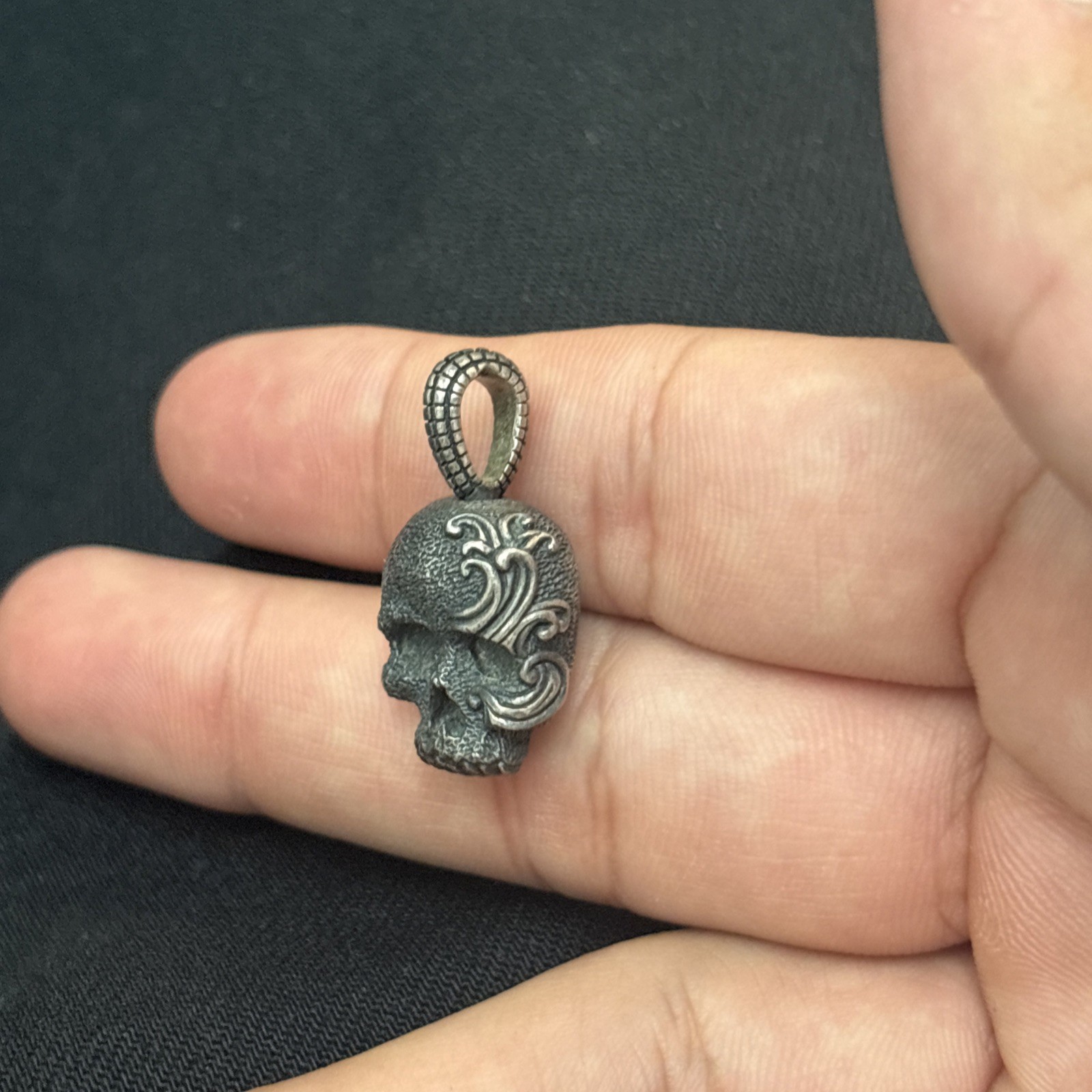 David Yurman Skull Pendant As Is 925 Sterling