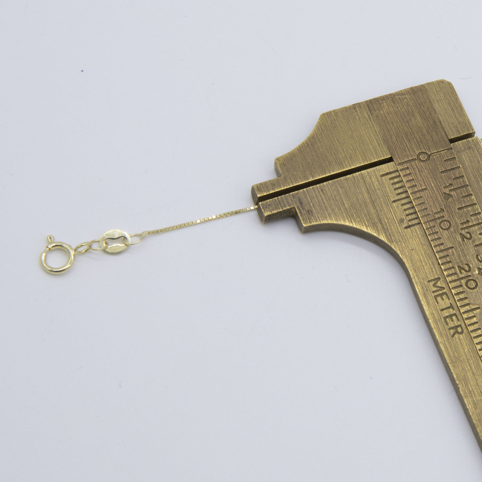 2mm Rolo Chain Extender for Necklace Bracelet Chain 10K Yellow Gold