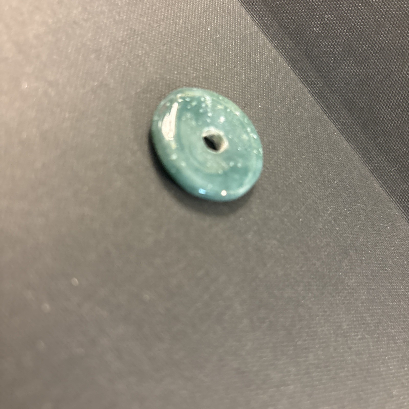 Jadeite Jade Pendant Disk Freeform Dark Jade Donut From Oder Chinese (a29