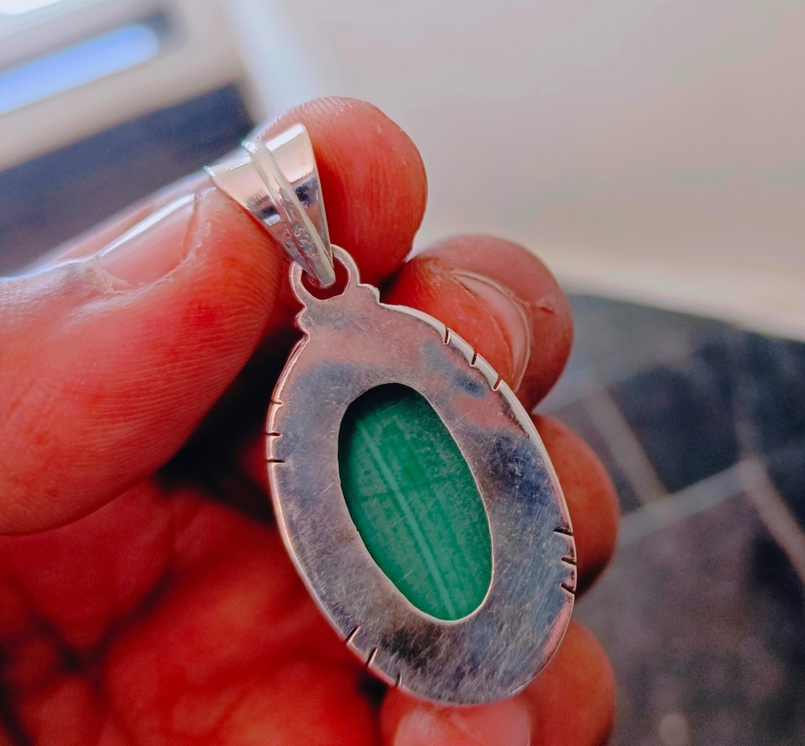 Beautiful Malachite Pendent 925 Sterling Silver Wedding Gift Jewelry Gift Her