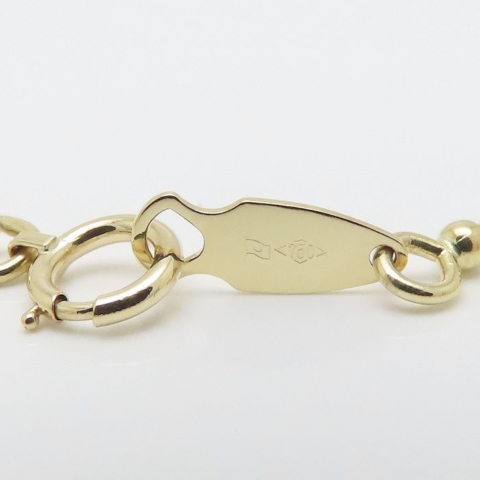 18K Yellow Gold Ball chain Necklace 40cm 7.1grams /76374