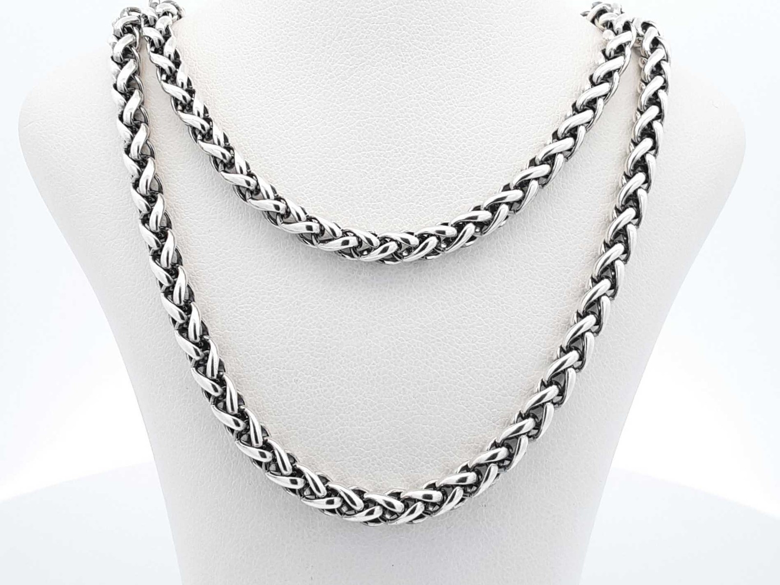 David Yurman Wheat Chain Necklace In Sterling Silver 32.8g 22 Inch Fw0426loxdu
